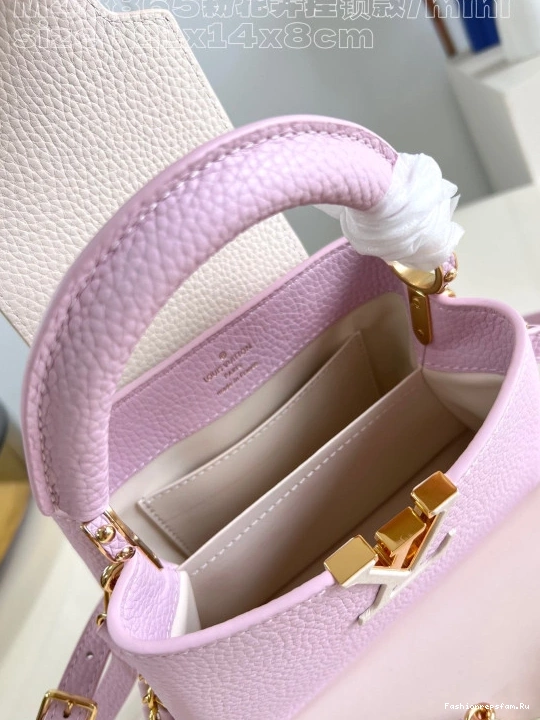 FS CHEAP MINI-21*14*8CM VUITTON CAPUCINES LOUIS 0809